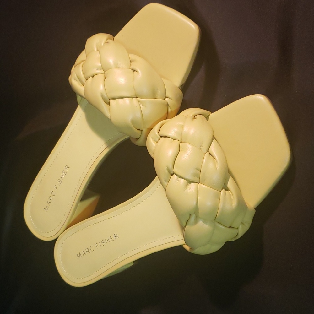 Marc Fisher Braided Toe Strap Slide Sandal - Picture 1 of 4